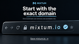 Bookmark the official domain before you need it | MixTum