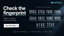 Read the PGP fingerprint in groups | MixTum