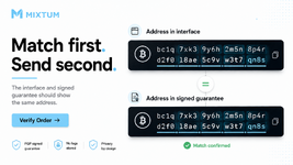 Match the input address before sending | MixTum