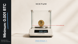 Do not send below the 0.001 BTC minimum | MixTum