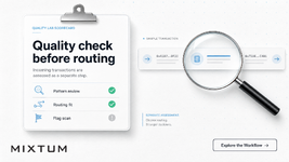 Incoming transactions pass a quality check | MixTum
