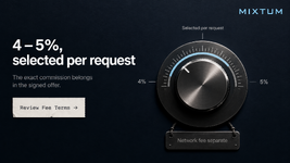 The commission is randomized between 4% and 5% | MixTum