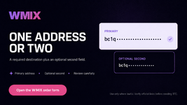 Using One or Two Destination Addresses: Official Guide | WMIX