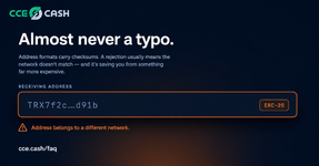 Why Your Wallet Address Keeps Getting Rejected