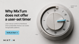 Why MixTum does not offer a user-set timer