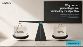 Why output percentages are decided by the algorithm | MixTum