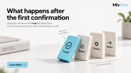 What happens after the first confirmation | MixTum