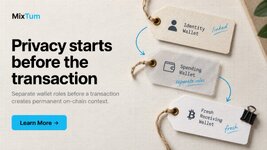Privacy starts before the transaction | MixTum