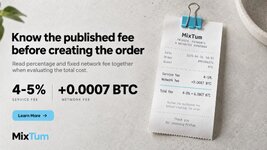 Know the published fee before creating the order