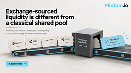 Exchange-sourced liquidity is different from a classical  shared pool | MixTum