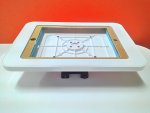 Tilted Ipad Enclosure Wall Mount With Lock - IPAD103-WHT
