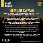 Pesanan Imam Al-Ghazali Dalam Memilih Kawan