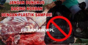 Jangan Bungkus Daging Korban Dengan Plastik Sampah