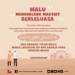Malu Menghalang Maksiat Berleluasa