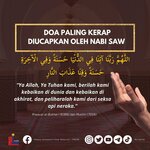 Doa Paling Kerap Diucapkan Oleh Nabi SAW