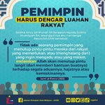 Pemimpin Harus Dengar Luahan Rakyat