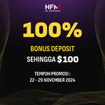 Tingkatkan Dagangan Anda dengan Bonus Deposit 100% – Sehingga $100!