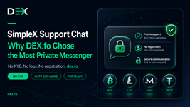 SimpleX Support Chat: Why DEX.fo Chose the Most Private Messenger for Customer Support [DEX.fo Guide]