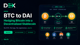 BTC to DAI: Hedging Bitcoin into a Decentralized Stablecoin Without a CEX Account [DEX.fo Guide]