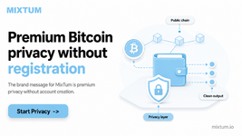 Premium Bitcoin privacy without registration | MixTum