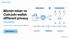 Bitcoin mixer vs CoinJoin wallet: different privacy models | MixTum